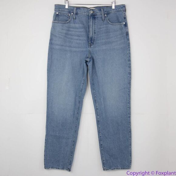 NEW Madewell The Tall Perfect Vintage Straight Jean in Hoye Wash, 33T - Picture 2 of 14